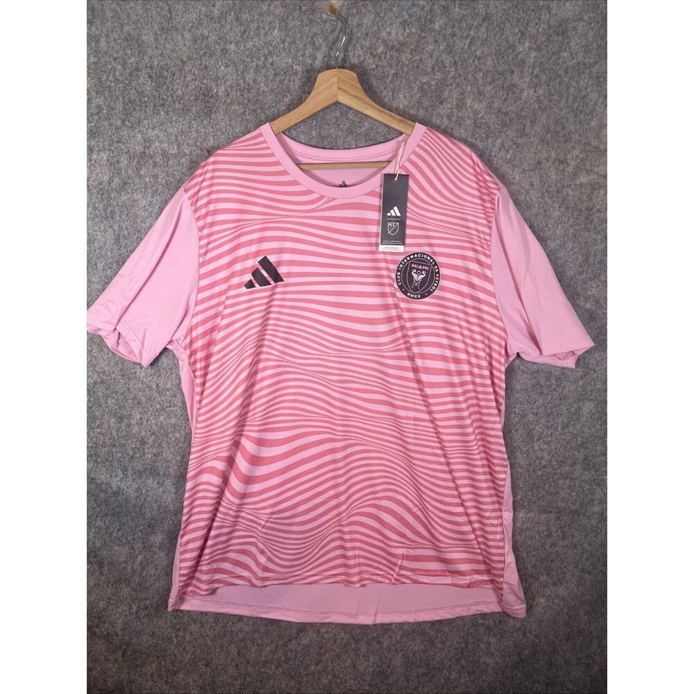 Adidas Lionel Messi Inter Miami FC Soccer Jersey MLS True Pink Men's XL NWT